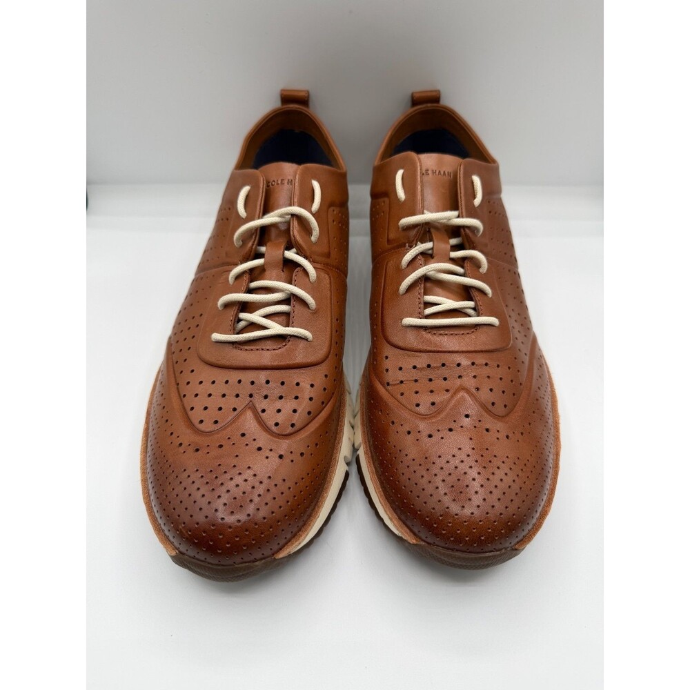 Cole Haan Men's ØriginalGrand Wingtip Oxford Sneaker Brown Leather Size 13M